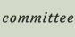 committee